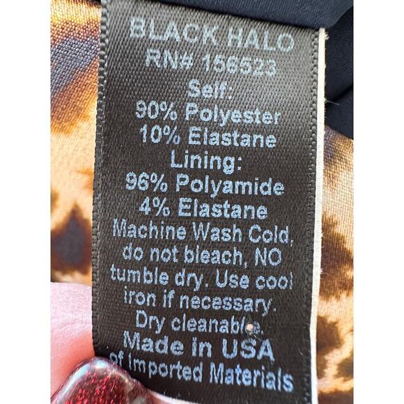 BLACK HALO Montez Belted Sheath Dress Size 4 NWT - Picture 6 of 11